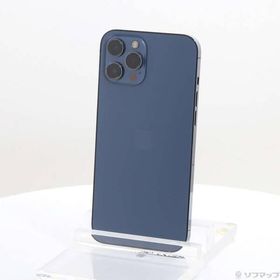 〔中古〕Apple(アップル) iPhone12 Pro Max 128GB パシフィックブルー MGCX3J／A SIMフリー〔295-ud〕