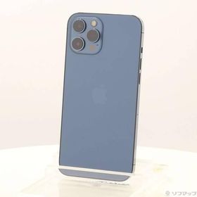 〔中古〕Apple(アップル) iPhone12 Pro Max 128GB パシフィックブルー MGCX3J／A SIMフリー〔196-ud〕