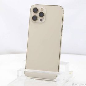 〔中古〕Apple(アップル) iPhone12 Pro Max 128GB ゴールド MGCW3J／A SIMフリー〔344-ud〕