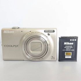 995 Nikon coolpix s6100 コンデジ シルバー カメラ