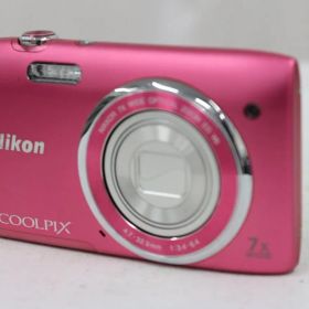 【返品保証】 ニコン Nikon COOLPIX S3500 7x ピンク バッテリー付き コンパクトデジタルカメラ e15246