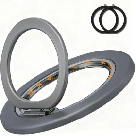 【2025最新軽量で薄型】スマホリング マグセーフリング 360度回転 マグネット リング Magsafe マグセーフ iphoneリング マグセーフリング スマホスタンド メタルリング 磁気増強 スタンド機能 角度調整可能 着脱式スマホリング 2枚メタル 0