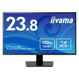 iiyama 液晶ディスプレイ ２３．８型／１９２０×１０８０／ＨＤＭＩ、ＤｉｓｐｌａｙＰｏｒｔ／スピーカーあり X2492HSU-B1J（直送品）