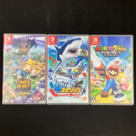 中古 Switch スナックワールド トレジャラーズ ゴールド 釣りスピリッツ マリオ+ラビッツ キングダムバトル