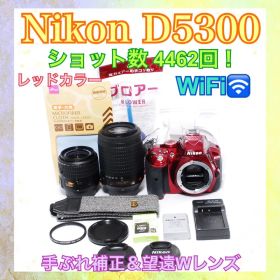 ショット数少✨Nikon D5300❤️一眼レフカメラ❤️WiFiでカメラに転送可能