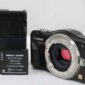 【返品保証】 【シャッター4720回】パナソニック Panasonic Lumix DMC-GF3 ブラック ミラーレス一眼 e15469