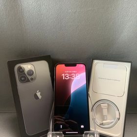 美品 アップルストア版 SIMフリー iPhone13 Pro 256GB グラファイト色