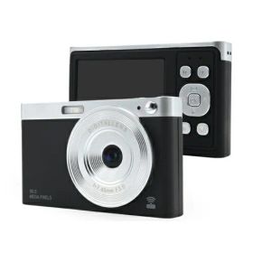 KEIYO AN-DC003BK マットブラック スマホと繋がる!WiFiレトロデジタルカメラ 800万画素 ANDC003BK