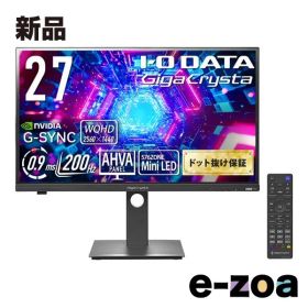 I・O DATA アイオーデータ GigaCrysta MiniLED採用 200Hz＆WQHD対応広色域 27型ゲーミングモニター 転送不可 KH-GDQ271JLAQ (2653017)