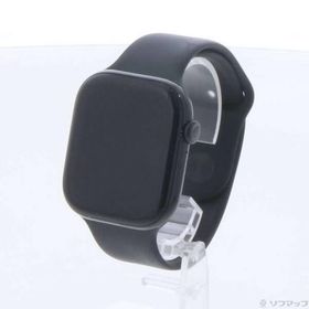 〔中古〕Apple(アップル) Apple Watch Series 10 GPS 46mm ジェットブラックアルミニウムケース ブラックスポーツバンド〔262-ud〕