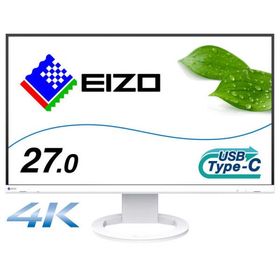 EIZO 液晶ディスプレイ FlexScan （USB Type-C対応 ノートPC給電 疲れ目軽減） ［27型 / 4K(3840×2160) / ワイド］ ホワイト EV2740S-WT