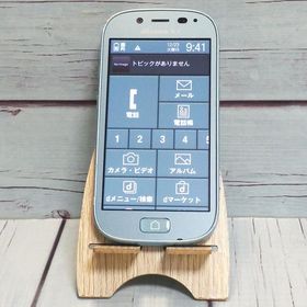 docomo 富士通 らくらくスマートフォン3 F-06F エアーブルー 本体 白ロム C505116