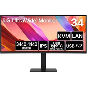 LG Electronics 34U650A-B 34インチ 3440×1440 21:9 曲面インチウルトラワイドモニター ブラック
