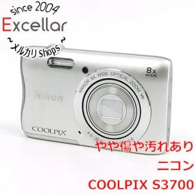 [bn:9] Nikon デジカメ COOLPIX S3700 シルバー/2005万画素 液晶画面いたみ 元箱あり