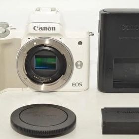 1221★美品・ショット数15000回以下★Canon ミラーレス一眼カメラ EOS Kiss M ホワイト