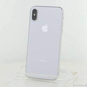 〔中古〕Apple(アップル) iPhoneX 64GB シルバー MQAY2J／A SoftBank〔247-ud〕