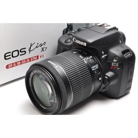 一眼レフカメラ 中古 キヤノン Canon EOS kiss X7 18-55mm IS STMレンズキット SDカード付き