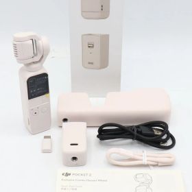 【美品】DJI POCKET 2 OP2CP4 サンセット ホワイト 限定コンボ ハンドヘルド アクションカメラ 4K ポケット Exclusive Combo 本体