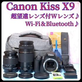Canon kiss X9◎バッグ付◎一眼レフカメラ◎Wレンズ◎スマホ転送OK