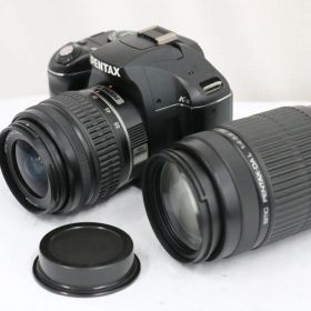 【返品保証】 【シャッター1751回】ペンタックス Pentax K-x smc PENTAX-DAL 18-55mm AL 55-300mm ED デジタル一眼 e16507