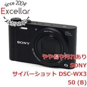 [bn:3] SONY Cyber-shot DSC-WX350 ブラック/1820万画素 本体のみ 液晶画面いたみ