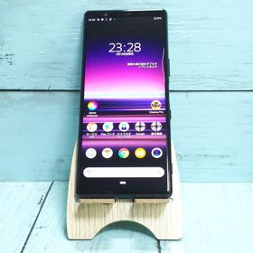 au Xperia5 SOV41 ブラック 本体 白ロム SIMロック解除済み SIMフリー 313118