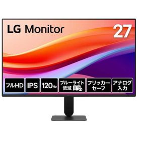 LG Electronics Japan フルHD対応 27型液晶ディスプレイ(IPS/アンチグレア/D-Sub/HDMI/120Hz/3年保証) 27U411A-B