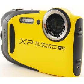 フジフイルム コンデジ FUJIFILM FinePix XP80 イエロー 中古 Wi-Fi搭載 新品SDカード付き 届いてすぐに使える スマホに送れる タフネス性能