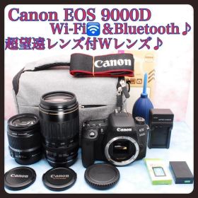 キャノン EOS 9000D☆豪華Wレンズ☆スマホ転送OK☆一眼レフカメラ