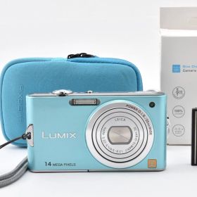 [完動美品] Panasonic Lumix DMC-FX66 ブルー ルミックス コンパクトデジタルカメラ #2988463A