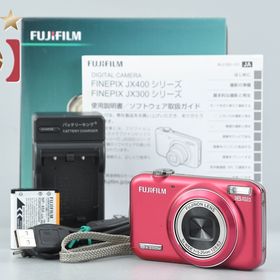 【中古】FUJIFILM 富士フイルム FINEPIX JX400 レッド コンパクトデジタルカメラ 元箱付き