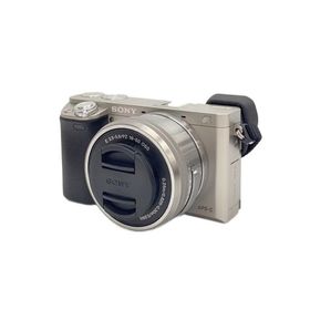 SONY◆デジタル一眼カメラ α6000 ILCE-6000Y ダブルズームレンズキット [シルバー]//