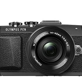 【中古】【39shop】OLYMPUS★PEN Lite E-PL7 14-42mm EZレンズキット ブラック ミラーレス一眼 E-PL7 EZ LKIT BLK（良い）
