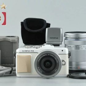 【中古】OLYMPUS オリンパス PEN Lite E-PL7 EZ ダブルズームキット ホワイト