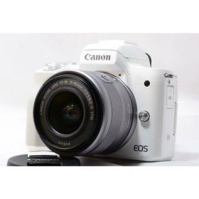 【中古】キヤノン Canon EOS Kiss ホワイト M ホワイトレンズキット 美品 Wi-Fiで カメラ 中古 人気 おすすめ 高画質