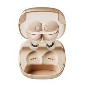 【中古】（新古品）audio-technica ATH-CKS50TW2 BG 完全ワイヤレスイヤホン bluetooth マグネティックスイッチ機能 最大約65時間再生 IP55 防水防塵 マルチポイント対応 置き忘れアラート ヒアスルー 低遅延モード 急速充電 Qiワイヤレス充電対応 ベージュ