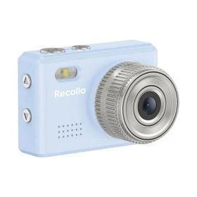 アイアールティー IRT-RCL01BL ブルー Recollo 100万画素レトロミニデジタルカメラ わずか18g手のひらサイズ 写真・動画・録音・WEBカメラ