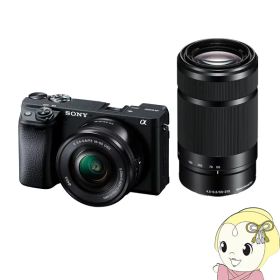 【8/1はエントリーで当店全品最大P7倍】ソニー ミラーレス 一眼レフ カメラ α6400 ILCE-6400Y ダブルズームレンズキット [ブラック]【/srm】【KK9N0D18P】