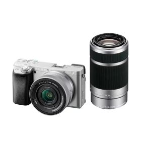 【即納】SONY ソニー デジタル一眼カメラ α アルファ α6400 ダブルズームレンズキット ILCE-6400X-S シルバー【送料無料】【KK9N0D18P】