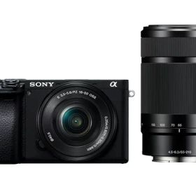【ポイント10倍】 SONY デジタル一眼カメラ α6400 ILCE-6400Y ダブルズームレンズキット [ブラック] [タイプ：ミラーレス 画素数：2500万画素(総画素) 2420万画素(有効画素) 撮像素子：APS-C 23.5mm×15.6mm CMOS 重量：359 g] 【P10倍】