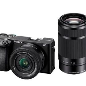 Sony ILCE-6400X/B デジタル一眼カメラ α6400 ダブルズームレンズキット ブラック