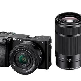 【送料無料】SONY(VAIO) ILCE-6400X/B デジタル一眼カメラ α6400 ダブルズームレンズキット ブラック【在庫目安:お取り寄せ】| カメラ ミラーレスデジタル一眼レフカメラ 一眼レフ カメラ デジタル一眼カメラ