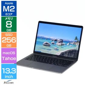 【Aランク 良品】中古 Apple MacBook Pro 13インチ 2022 A2338 MNEH3J/A スペースグレイ M2 8コアCPU macOS Tahoe Touch Bar Thunderbolt3 元箱付き 日本語キー ノートパソコン