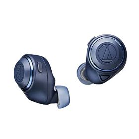 【中古】 オーディオテクニカ ATH-CKS50TW BL ワイヤレスイヤホン bluetooth / ワイヤレスイヤホン ノイズキャンセリング 重低音 / 最大約50時間再生 /20時間再生 / 通話品質強化/ノイズキャンセル/ヒアスルー/低遅延モード/ aptX adaptive /AAC / 360 Reality Audi
