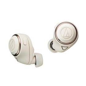 オーディオテクニカ ATH-CKS50TW BG ワイヤレスイヤホン bluetooth/ワイヤレスイヤホン ノイズキャンセリング 重低音 / 最大約50時間再生 /20時間再生 / 通話品質強化/ノイズキャンセル/ヒアスルー/低遅延モード/aptX adaptive/AAC / 360 Reality Audio【国内正規品】 ベージ