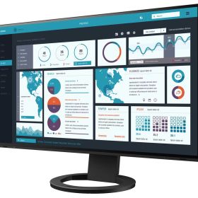 EIZO エイゾ EV2495-WT 27.0型 FlexScan フレームレスモニター アンチグレアIPS/疲れ目軽減 2560×1080〜1440 スピーカー搭載 DisplayPort HDMI USB タイプC LAN ブラック系