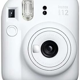 【中古】［非常に良い］富士フイルム(FUJIFILM) チェキ インスタントカメラ instax mini 12 クレイホワイト INS MINI 12 WHITE
