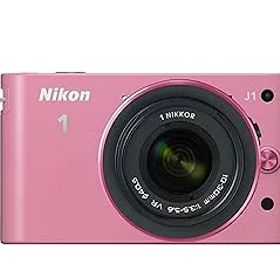【中古】【39shop】Nikon★ミラーレス一眼カメラ Nikon 1 ニコンワン J1 ジェイワン 標準ズームレンズキット ピンク N1 J1HLK PK（非常に良い）