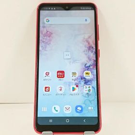Galaxy A20 SC-02M ドコモ レッド 送料無料 本体 c21232 【中古】