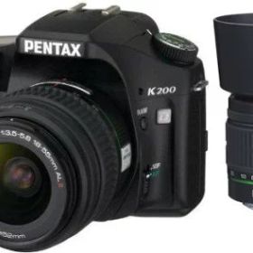 【中古】「非常に良い」PENTAX デジタル一眼レフカメラ K200D ダブルズームキット